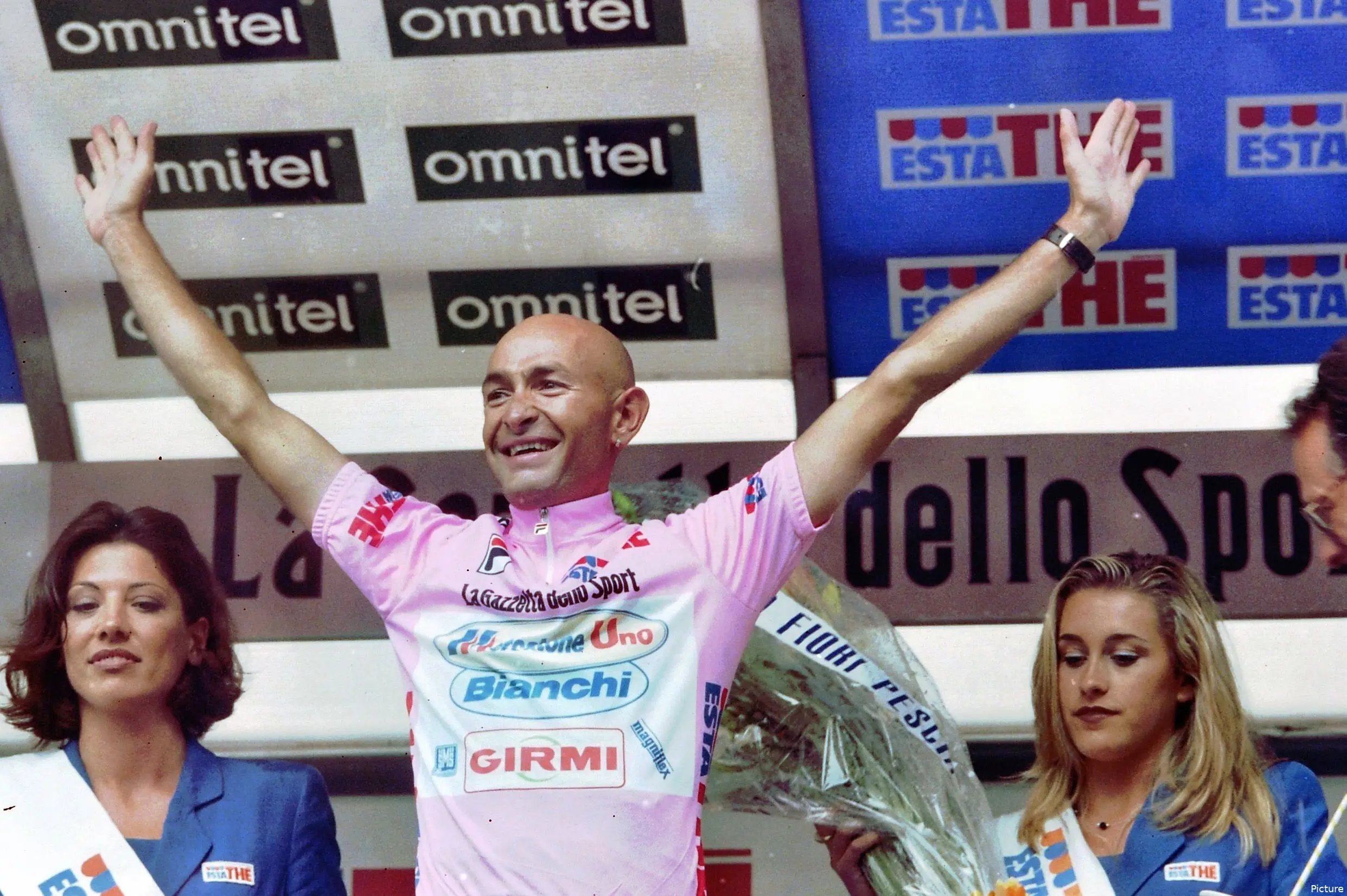 Dossard Original Marco Pantani Tour De France 1998 - Vainqueur - Très Rare - Collection Cyclisme